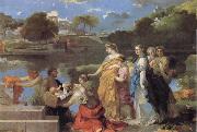Bourdon, Sebastien The Finding of Moses oil painting reproduction